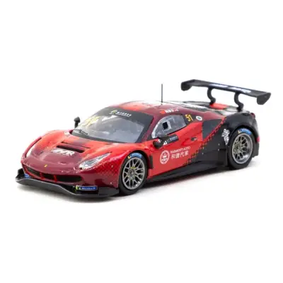 Tarmac Works X iXO Models 1/64 Ferrari 488 GT3 Macau GT Cup 2022 Harmony Racing #51 - 1