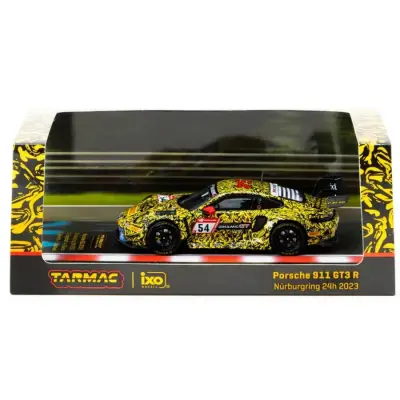 Tarmac Works X iXO Models 1/64 Porsche 911 GT3 R Nürburgring 24h 2023 - 2