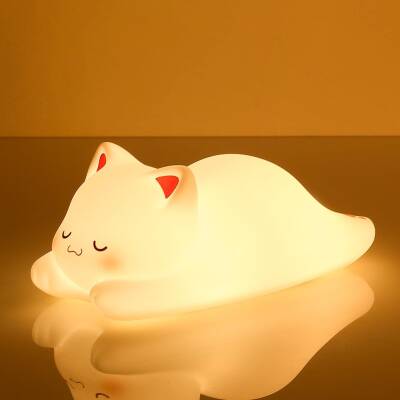 Taros Sleep Cat Si Silikon Kumandalı Masa Lambası 7737 - 1