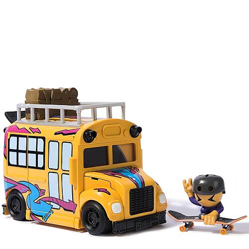 Tech Deck 2in1 SK8 Crew Dönüşebilen Okul Otobüsü Oyun Seti S1 - 6071034 - 1
