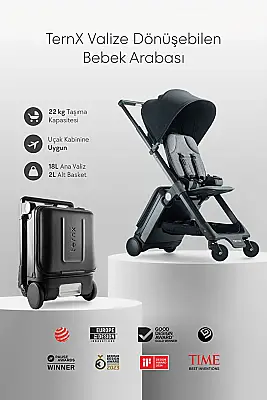 Ternx Carry On Valiz ve Bebek Arabası - 8