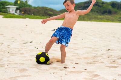 Tmf Plaj Futbol Topu Neon Sarı - Boyut 5 73476 - 3