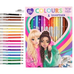 Top Model 18 Colouring Pencils With Sharpener 0412215 - 1