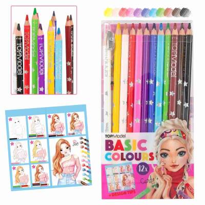 Top Model Basic Colouring Pencil Set 12 Colours 412216 - 1