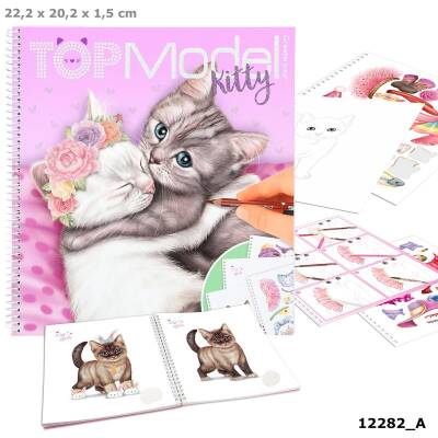 Top Model Create Your Kitty Colouring Book 412282 - 1