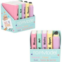 Top Model Eraser Set Mini School Books & Pencils 411947 - 3