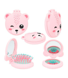 Top Model Folding Hairbrush With Mirror 412429 - 3