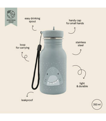 Trixie 40-225 | Paslanmaz Çelik Suluk Matara 350ml - Mr.Shark - 3