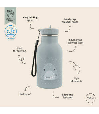 Trixie 56-225 | Insulated Drinking Bottle 350Ml - Mr Shark - 3