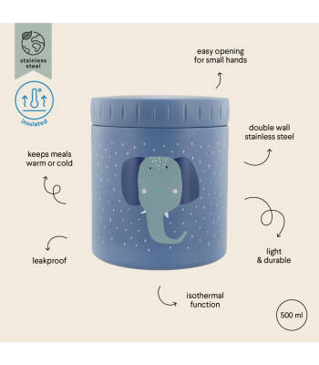 Trixie 55-214 Termos Yemek Kabı 500ml - Mrs. Elephant - 2