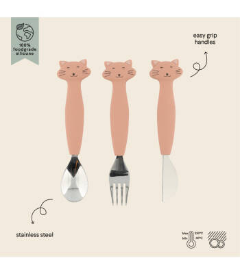 Trixie 96-454 Silikon Çatal Kaşık Seti 3'lü - Mrs. Cat - 2