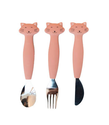 Trixie 96-454 Silikon Çatal Kaşık Seti 3'lü - Mrs. Cat - 1