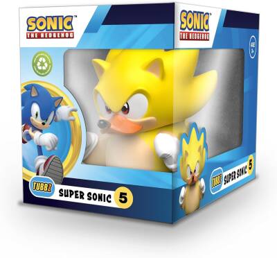 Tubbz Sonic Boxed Super Sonic Lisanslı Cosplay Ördek Collectible Figür - 4