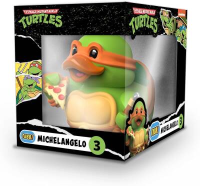 Tubbz TMNT Boxed Michelangelo Lisanslı Cosplay Ördek Collectible Figür - 3