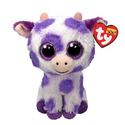 Ty Beanie Boos Ethel Mor Benekli İnek 15 cm 150079Ty37345 - 1