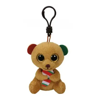 Ty Bella - Brown Bear W/Candy Cane Clip 150079TY35203 - 1