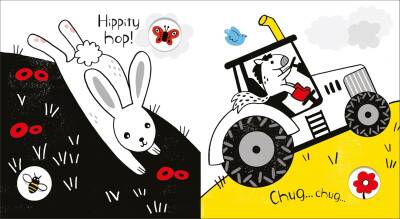 Usborne - Baby's Black And White Books Farm - 2