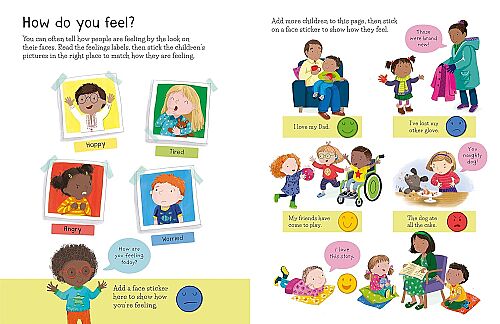 Usborne First Sticker Book Feelings - 3