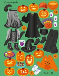 Usborne Sticker Dolly Dressing Halloween - 3