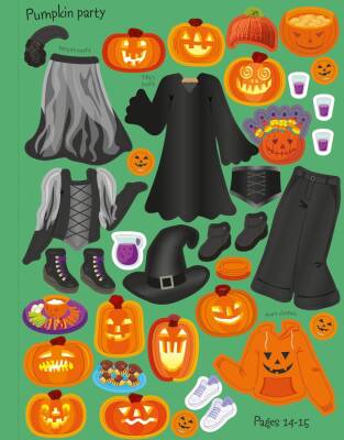 Usborne Sticker Dolly Dressing Halloween - 3