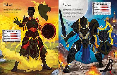 Usborne  Build Your Own Dragons and Fantasy Warriors Sticker Book - 4