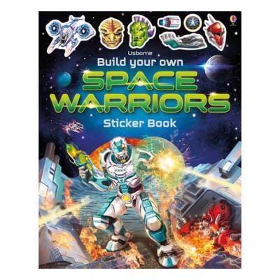 Usborne Build Your Own Space Warriors Sticker Book - 1