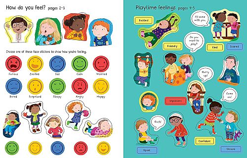 Usborne First Sticker Book Feelings - 4