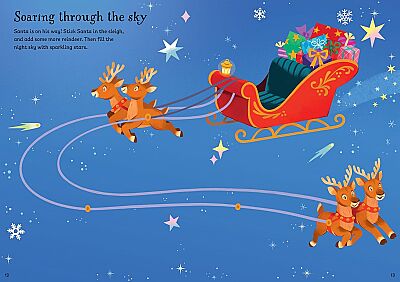 Usborne Sparkly Santa Sticker Book - 4