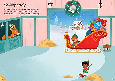 Usborne Sparkly Santa Sticker Book - 2