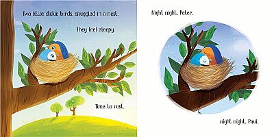 Usborne Two Little Dickie Birds Sitting on a Wall - 3
