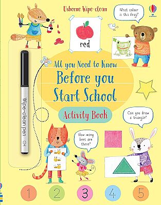 Usborne Wipe-Clean All You Need To Know Before You Start School - 1