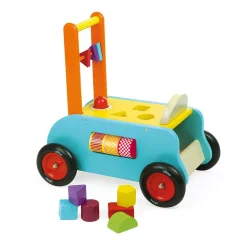 Vilac 3 İn 1 Push Along Trolley İtmeli Şekil Oyunlu Araba - 2