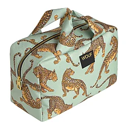Wouf Emerald Leopard Large Toiletry Bag TL260002 - 2