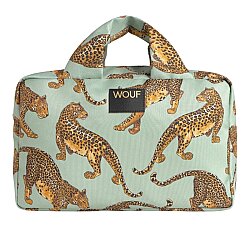 Wouf Emerald Leopard Large Toiletry Bag TL260002 - Wouf