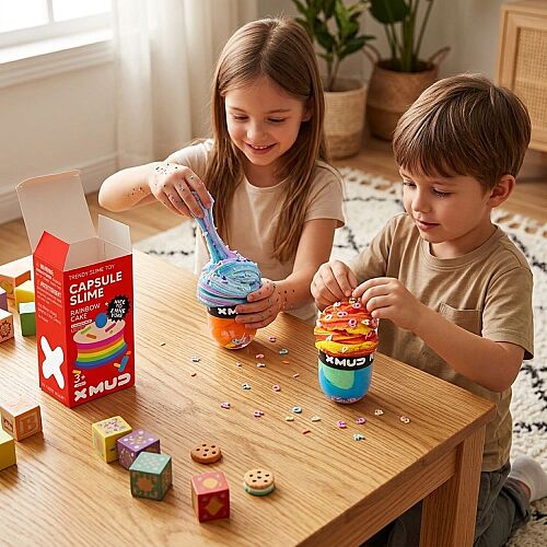 X Mud Capsule Slime Rainbow Cake 2791 - 2