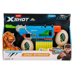 X-Shot Silah Sünger Atan Dıno Attack-Dıno Strıker 16 Mermili S00004860 - X-shot