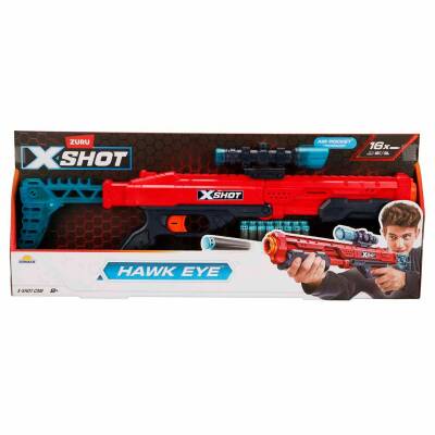 X-Shot Excel Hawk Eye 16 Mermili Sünger Dart Atan Silah S00036435 - 1