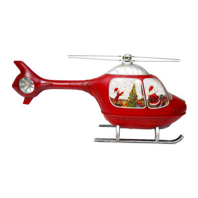 Dekoratif Yılbaşı Süslemeli Helikopter - 1