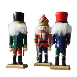 Dekoratif Yılbaşı 3'lü Kurşun Asker - 15 cm - 2