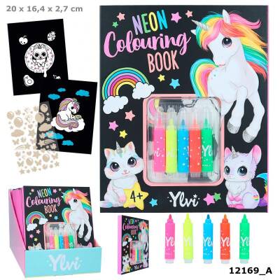 Ylvi Neon Colouring Book Set 412169 - 1