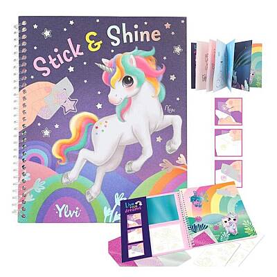 Ylvi Unicorn Boyanabilir Şablonlu Stickerli Tasarım Defteri 412472 - 1
