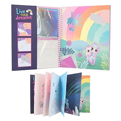 Ylvi Unicorn Boyanabilir Şablonlu Stickerli Tasarım Defteri 412472 - 3