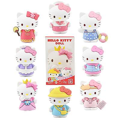 Yume Hello Kıtty Dress Up Dıary 7Cm Fıgurıne Collectıon Toy Sürpriz Paket -0073 - 1