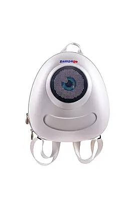 Zampago Big Eye Led Işıklı Çocuk Sırt Çantası-Beyaz ZG-KID1-W - 2