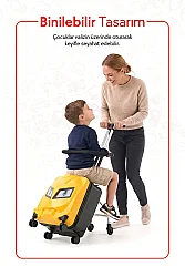 ZampaGo BlinkCase Kabin Boy Ledli Çocuk Valizi KS-X3-Y - 7