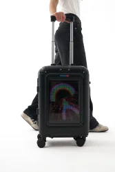 Zampago Glint Ekranlı Led Işıklı Valiz-Siyah ZG-LG4-B - ZampaGo