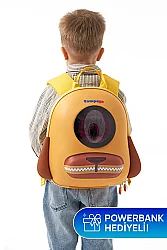 Zampago Golden Retriever Led Işıklı Çocuk Sırt Çantası ZG-KID4-BR - 5