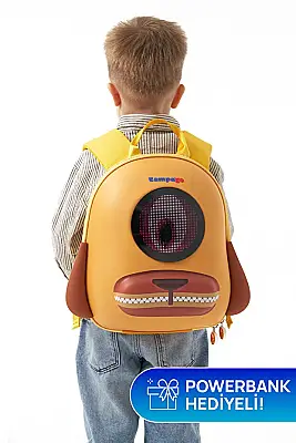 Zampago Golden Retriever Led Işıklı Çocuk Sırt Çantası ZG-KID4-BR - 5