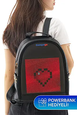 Zampago ShowMe Led Ekranlı Sırt Çantası-Siyah ZG-T5HD-B - 5