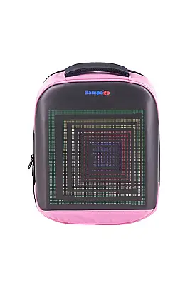 Zampago Urban Led Ekranlı Sırt Çantası-Pembe ZG-T3-P - 1